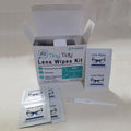 Tiny Tidy Eyeglass Cleaning Kit with Lens Wipes & Brush | 100 Individually Wrapped Pre-Moistened Glasses Cleaner Wipes for Eyeglasses, Sunglasses, Camera Lenses & Screens